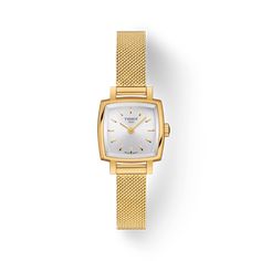 Tissot Lovely Square Tissot Lovely, Square Watches, Tissot Watches, Small Lady, Jewelry Clasps, Mesh Bracelet, Stainless Steel Mesh, Sport Chic, Stylish Watches