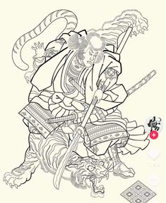 Tattoo Mafia, Chest Tattoo Drawings, Tattoo Japan, Traditional Tattoo Drawings, Japanese Dragon Tattoos, Samurai Artwork, Asian Tattoos