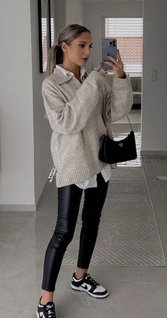 Outfits Leggins, Look Legging, Winter Fashion Outfits Casual, Mode Casual, Casual Work Outfits, Casual Winter Outfits, Outfit Inspo Fall