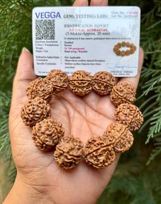 LAB CERTIFIED Indian Origin Natural 20 MM Round Rudraksha Mala Bracelet, 5 mukhi 5 faces Lord Shivas Rosary, Pocket Mala Stretchable, Unisex by ArtisanCraftedJewelz on Etsy Mala Bracelet, Jan 1, Artisan Craft, Colorful Prints, Meditation