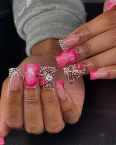 Nails No Charms, Hot Pink Nail Designs, Hot Pink Nail, Short Pink Nails, Hot Pink Nails