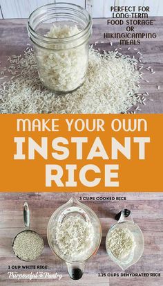 how to make your own instant rice