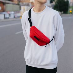 Red Casual Chest Bag For Everyday Use, Casual Red Chest Bag For Everyday Use, Casual Red Chest Bag For Daily Use, Casual Red Belt Bag For Daily Use, Casual Chest Bag With Zipper For Daily Use, Casual Everyday Chest Bag With Zipper Pouch, Cool Fanny Packs, Fanny Pack Women, Hip Pack