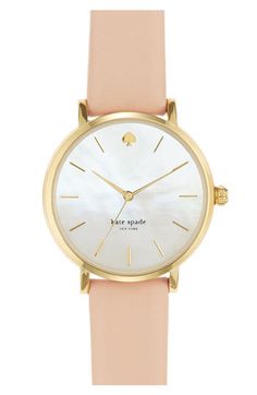 peachy nude perfection Color Melon, Kate Spade Watch, Round Leather, Kate Spade Accessories, Pinterest Closet, New Classic, Arm Candy, Dream Wardrobe, Kate Spade New York