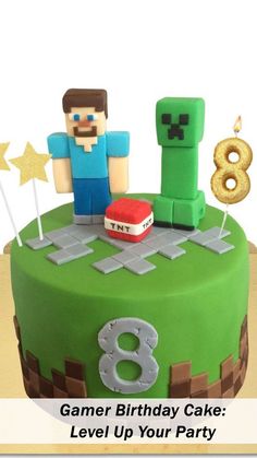 Discover the best gamer birthday cake ideas to level up your celebration. Find the perfect cake design to impress any gaming enthusiast. Gaming, Baking