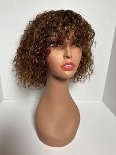 Curly Wigs With Bangs, Bang Wig, Curly Fringe, Curly Bangs, Bangs Curly, Wig Human Hair, Hair Easy, Your Hairstyle