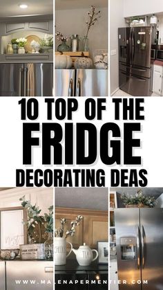 top of fridge decor Top Fridge Decor, Decorate Top Of Fridge, Above Fridge Ideas, Above Fridge Decor, Top Of Fridge Decor Ideas, Top Of Fridge Decor, Fridge Top Decor Ideas, Fridge Top Decor, Fridge Decor Ideas