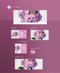 the purple flowers are displayed on the facebook page