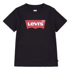 PRICES MAY VARY. 100% Cotton Imported Pull On closure Machine Wash LEGENDARY QUALITY: Crafted from durable and soft cotton jersey BUILT FOR COMFORT: Ribbed stretchy crew neck for a snug fit SIGNATURE Levi's Batwing logo at chest TIMELESS DESIGN: Classic Levi's tees are made to fit perfectly with our denim Levis Store, Levi's Logo Print T-shirt For Streetwear, Toddler Boy Henley Shirt, Toddler Boy Black Shirt, Cheap Levi's T-shirt With Text Print, Levi's Short Sleeve T-shirt With Text Print, Perfect Image, Bat Wings, Slim Legs