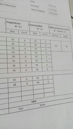 a close up of a paper with numbers on it