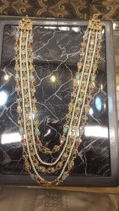 Kundan multi mala nackless with multi Kundan and pearls with gold plated base available size in 18inches 22inches 26inches and available as pur customer required length. Kundan Mala, Kundan Jewelry, Wedding Accessories Jewelry, Indian Wedding Jewelry, Kundan Jewellery, Online Accessories, Indian Wedding, Bridal Jewelry, Wedding Jewelry