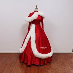 This is an iconic dress for Christmas party. I re-made the red ball gown from the movie White Christmas (1954), wore by Judy. It was my favorite Christmas movie ever. The red Christmas dress is made with soft satin fabric, decorated with snow snowflake shaped crystals. The dress come with petticoat and red gloves. This dress can be made to order in custom size. I have some stock for size US4, US6, US8, US10. For custom size, please message me your bust/waist/hips measurements and your height. Be White Christmas Party Dress, Christmas Party Dress Classy, Christmas Dresses For Women, White Christmas Dress, Blue Dress Costume, White Christmas Movie, Red Ball Gown, Red Christmas Dress, Christmas Dress Women