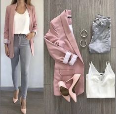 Summer Work Outfits, Pink Jacket, Professional Outfits, Business Outfits