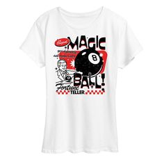 Shake up your look in this Women's Magic 8 Ball Answers Graphic Tee. MAGIC 8 BALL™ and associated trademarks and trade dress are owned by, and used under license from, Mattel. ©2023 Mattel. FEATURES Short sleeves CrewneckFABRIC & CARE Solid: cotton; Heather: cotton, polyester Machine wash Imported Size: Medium. Color: White. Gender: female. Age Group: adult. Magic 8 Ball Shirt, 8 Ball Shirt, Magic 8 Ball, Balls Shirt, 8 Ball, Raglan Tee, Boyfriend Tee, Oversized Tee, Shirt Ideas