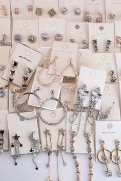 Wholesale jewelry lots. High quality assorted crystal earrings pack. Small to big sizes earrings mixed as pictures. Those are well designed for high end department stores or global fashion companies retail priced at $18 to $65 per pair. Pictures are examples of styles and many of them will be in the pack. No duplicate styles and all brand new. Each pieces are one of kind styles that can't be found in the markets. There are so many things you can do with those styles. Resell, display for fashion Trendy Crystal Earrings As Gift, Trendy Crystal Earrings For Gifts, Trendy Bling Crystal Earrings For Gifts, Trendy Silver Crystal Earrings, Crystal Costume Jewelry Earrings For Gifts, Pair Pictures, Big Pearl Earrings, Earrings Pack, Gold Silver Jewelry