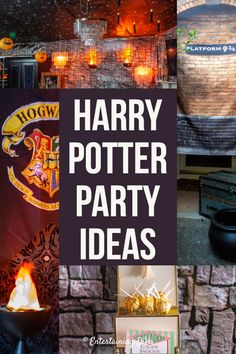 harry potter party ideas for kids and adults to enjoy in the dark with their friends