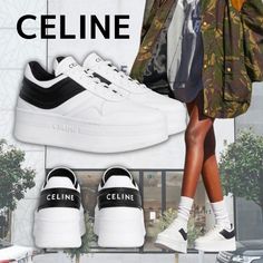 Celine Sneakers Outfit, Platform Sneakers Outfit, Wedge Sneakers Outfit, Platform Outfit, Party Style, Style Office, Sneakers Outfit