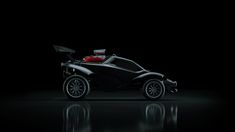 an electric car is shown in the dark