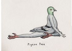 a drawing of a pigeon sitting on top of a person's leg with the words pigeon