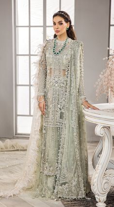 Emerald Green Lehenga Shirt Pakistani Wedding Party Wear is a gracefully embellished piece that gives you a magnificent appearance at your wedding. Fast Shipping Organza Sharara With Dabka For Reception, Designer Party Wear Palazzo Set With Intricate Embroidery, Party Wear Palazzo Set With Resham Embroidery For Reception, Party Wear Sharara With Dabka For Reception, Designer Party Wear Sharara For Eid, Eid Party Wear Sharara With Traditional Drape, Party Wear Semi-stitched Palazzo Set With Intricate Embroidery, Party Wear Palazzo Set With Intricate Embroidery, Semi-stitched Palazzo Set For Eid Reception