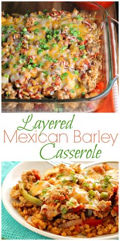 layered mexican barbeque casserole is an easy dinner recipe that's ready in less than 30 minutes