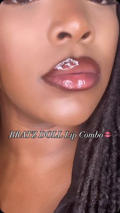 Rose | Brown Liquid Lipstick: @theblinkqueenllc “Mother Earth” Light Liquid Lipstick: @theblinkqueenllc “Stone” Pink Lipgloss: @theblinkqueenllc... | Instagram Lip Tutorial, Brown Skin Makeup, Makeup For Black Women, Bratz Doll, Liquid Lipstick