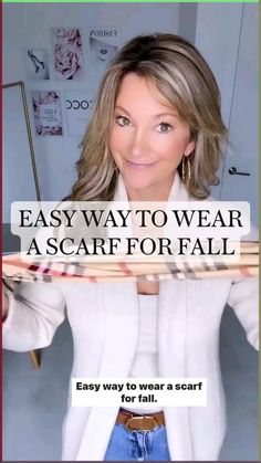 Easy Way To Wear A Scarf For Fall…
 • Do you wear scarves? They are one of my favourite accessories.
 • **LIKE AND SAVE for later… Share with a friend who would like this.

Here’s how to shop this reel:
 • 🛍 Click the LTK link in my bio
 • 🛍Follow my store @lifeandstylej on the LTK app to shop this post and get my exclusive app only content.

#fallfashiontrends #falltrends #scarfstyle #scarffashion #fallaccessories #accessoriesoftheday #fashionover40 #lifeandstylej Way To Wear A Scarf, Ways To Tie Scarves, Kitchen Design Layout, Wear A Scarf, Diy Fashion Scarf, Mode Tips, Outdoor Kitchen Design Layout