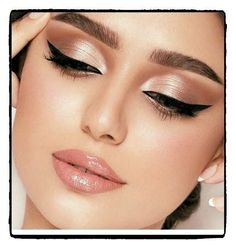 Prom Makeup For Silver Dress, Wedding Makeup Silver, Formal Makeup For Brown Eyes, Makeup For Silver Dress, Prom Makeup Lips, Tattoo Negative Space, Eye Makeup Prom, Eye Makeup Red Dress, Semi Colon Tattoo