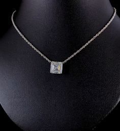 3.50ctw. Asscher Cut Lab Grown Diamond Solitaire Basket Necklace Set in 18k Gold.  -------------------------- DIAMOND DETAILS: ⁕Diamond Type: Lab Grown Diamond ⁕Shape: Asscher ⁕Carat: 3.50 ⁕Color: G ⁕Clarity: VS1 ⁕Measurement: 8.42 x 8.32 x 5.29mm ⁕Certified: Yes ----------------------------- NECKLACE DETAIL: Metal: 18k Yellow, White or Rose Gold Type of Chain: Cable  Length: Choose from Drop Down Closure: Lobster Clap * Length can be made adjustable - request prior to purchase ----------------- Jewelry Formal, Casual Necklaces, Solitaire Necklace, Diamond Solitaire Necklace, Womens Jewelry, Solitaire Necklaces, Asscher Cut, Formal Casual, Wedding Jewellery Necklace