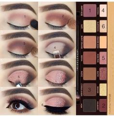 Brown Eyes Eye Makeup, Eye Makeup For Brown Eyes, Eye Makeup Natural, Natural Eyeshadow Looks, Easy Eye Makeup Tutorial, Eyeshadow Tutorials, Simple Eyeshadow, Learn Makeup