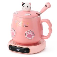 PRICES MAY VARY. ☕【Ultra-compact Mug Warmer】BGBG Mini Smart Coffee Mug Warmer for Coffee and Tea, Portable Cup Warmer for Travel, Office Desks, and Home, Easy to tote and take anywhere. 110V ~ 230V dual voltage with US plug can be use all over the world. ☕【Special Flat Bottom Cat Mug】Cute Cat Mugs with flat bottom, Which makes the bottom fully fit the warmer heating plate, so this mug would stay hot to warm up the beverage inside,100% ceramic material. ☕【3-Temperature Setting】Coffee cup warmer w Beverage Warmers, Coffee Cup Warmer, Cup Warmer, Tea Warmer, Coffee Warmer, Water Candle, Desk Home Office, Mug Warmer, Cold Coffee