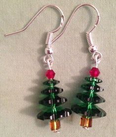 Christmas Gift Crystal Dangle Earrings, Christmas Gift Dangle Crystal Earrings, Green Dangle Christmas Jewelry, Green Festive Jewelry For New Year, Green Dangle Crystal Earrings For Gift, Green Dangle Crystal Earrings For Festive Occasions, Green Earrings New Year Gift, Green Earrings For New Year Gift, Green Earrings Gift For New Year