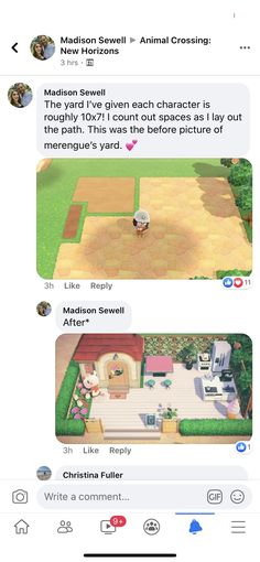 two screenshots of an animal crossing game