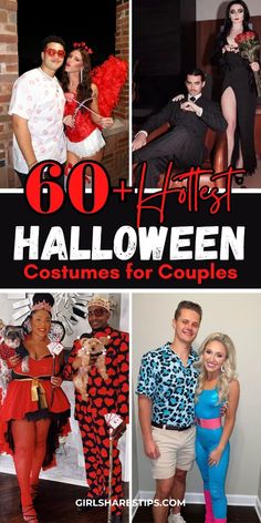 halloween costumes for couples with text overlay