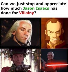 star wars memes and pictures with caption that reads, can we just stop and appreciate how much jasacs has done for villain?