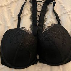 Victorias Secret Very Sexy Bra - Never Worn But No Tags . Too Small For Me. Black Push-up Bra With Straps, Night Out Push-up Bra With Lined Body, Black Push-up Bra With Lace Closure, Push-up Bra With Lined Body For Night Out, Push-up Bra For Night Out With Lined Body, Black Lace Closure Push-up Bra, Victoria's Secret Stretch Bra With Straps, Victoria's Secret Low-cut Bra For Night Out, Lace Push-up Bra For Night Out