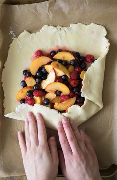 How to make a simple fruit galette recipe! Galettes are easier to make than fruit pies, but every bit as tasty. #summerrecipe #easypierecipe #sugarspunrun #easyaspie Fruit Galette, Fruit Pies, Food Game, Baking 101, Easy Pie Recipes, Easy Pie