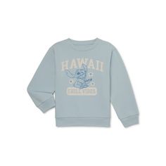 Bring her Disney style to life with this Stitch Girls Crewneck Sweatshirt. Perfect for casual days hanging with friends or lounging at home, this on trend pullover sweater is sure to become a new favorite for your little Disney fan. Crafted in a cozy cotton blend, this easy-going crewneck sweatshirt is just what she needs to feel cool and comfortable! Size: 10-12.  Color: Blue.  Gender: female.  Age Group: kids.  Pattern: graphic. Hanging With Friends, Purple Sweatshirt, Kids Pattern, Girls Fleece, Disney Fan, Kid Character, Disney Lilo, Girls Characters, Blue Outfit