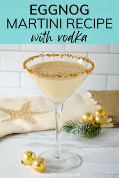 eggnog martini recipe with vodka