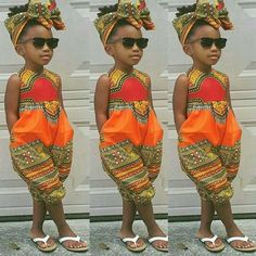 Classic Kids Print Cute Rompers Summer Sleeveless Jumpsuit(Not Include The Hair Accessories) African Jumpsuit, Playsuits Outfit, Moda Afro, African Lace Styles, African Dresses For Kids, Kids Print, African Clothing Styles, Jumpsuits And Romper, Classic Kids