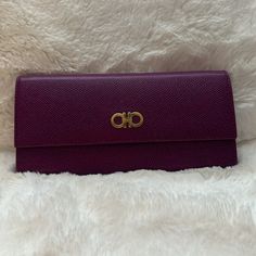 This Wallet Is A Beauty Flawless, Vibrant Color Authentic Vintage From Agriculture Makes A Beautiful Wallet On Chain. You Won’t Be Disappointed. It’s Beautiful. Condition Is Flawless Like New. Salvatore Ferragamo Bags, Wallet On Chain, Mint Color, Salvatore Ferragamo, Agriculture, Leather Wallet, Plum, Vibrant Colors, Bag Lady