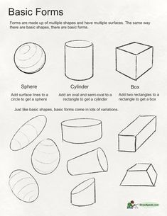 some basic shapes that you can draw