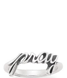 Let this sterling silver ring serve as a meaningful reminder to seek communion daily in prayer.Sterling silverapprox. 0.3125" WMade in the USA. Cute Rings For Teens James Avery, James Avery Rings, James Avery Jewelry, Sterling Silver Jewelry Rings, James Avery, Cute Rings, Jewelry Lookbook, Dream Jewelry, Piercing Jewelry