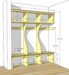 the plans for a bookcase with shelves