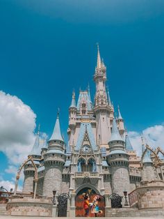 the entrance to mickey's castle at disney world