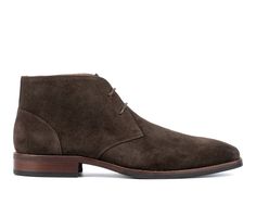 The Aldwin dress chukka boot is an elegant, stylish choice that will elevate any formal look. Crafted from premium quality suede, this lace-up boot offers a luxe feel and guarantees a neat fit for the modern gent. Premium quality Suede upper, Lace up closure for secure fit,1.1\ stacked block heel height,4\ shaft height,11\ shaft circumference, Soft square toe, Leather / Cotton combination footbed, Rubber outsole | Men's Vintage Foundry Co Aldwin Dress Chukka Boot in Brown Size 10 Botas Chelsea, Chukka Boots Men, Chukka Boot, Formal Look, Boots Brown, Formal Looks, Chukka Boots, Lace Up Boots, Boots Men