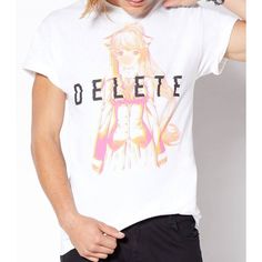 Slip Into This Officially Licensed Tee And Get Ready To Have The Time Of Your Life While Playing Doki Doki Literature Club! This Officially Licensed T Shirt Features Monika And A Cryptic Message That Only True Doki Doki Fans Will Understand. Amp Up Your Style And Game Play With This Epic Tee. * Spencer's Men's X Doki Doki Literature Club * Officially Licensed * Front Graphic * Crew Neck * Short Sleeve * 100% Cotton * Imported White Kawaii T-shirt For Streetwear, White Harajuku T-shirt With Front Print, White Harajuku Top With Screen Print, White Harajuku Shirt With Graphic Print, White Harajuku Style Screen Print Shirt, White Harajuku Shirt With Screen Print, White Harajuku T-shirt With Anime Print, White Cotton Anime Print Top, White Harajuku Style Cotton Shirt