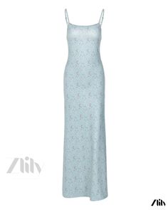 Zlily - Stylish Printed Slim-fit Backless Sundress with Floral Design Spring Backless Bodycon Maxi Dress, Spring Bodycon Slip Dress, Spring Floral Print Backless Bodycon Dress, Floral Print Stretch Maxi Dress For Night Out, Sheer Mesh Dress, Cami Maxi Dress, Flower Print Dress, Long Crop Top, Maxi Dress Party