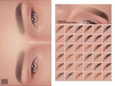 The Sims Resource - Eyebrows | N75 Sims 4 Cosimetic Eyebrows, Heart Eyebrows, Cosimetic's Sims 4, Egyptian Eyeliner, Eyebrow Cut, Christmas Eyeshadow, Glossy Eyeshadow