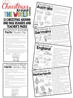 christmas around the world worksheet for students to practice their english and german language skills